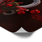 Hoefijzer voor paardenkerst poster (Hoek)