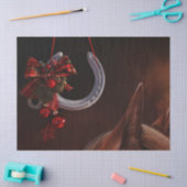 Hoefijzer voor paardenkerst tissuepapier (Craft)