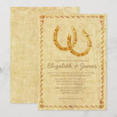  Hoefijzer-weddenschappen Kaart (Voorkant / Achterkant)