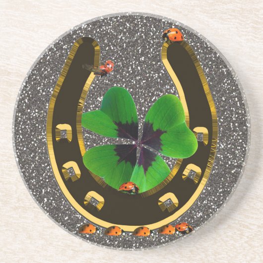 Hoefijzer Zandsteen Onderzetter (Voorkant)