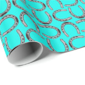 Hoefijzers 30 x 6-inch glanzend overlooppapier cadeaupapier (Rol Hoek)