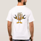 hoefijzers en Beverages Basic T-shirt (Achterkant)