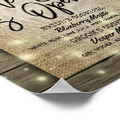 Hoefijzers Hout Weddenschap De balk is Open Drink Poster (Hoek)