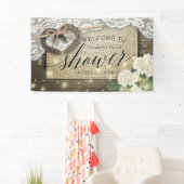 Hoefijzers Hydrangea Land Vrijgezellenfeest Welkom Spandoek (Insitu)