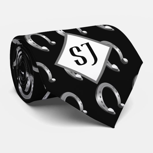 Hoefijzers | INITIALEN Stropdas (Opgerold)