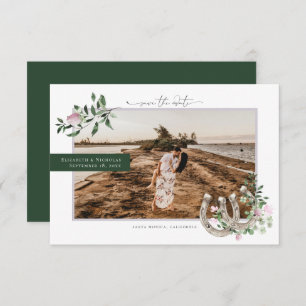 Hoefijzers Shamrock Greenery Fotobruiloft Save The Date