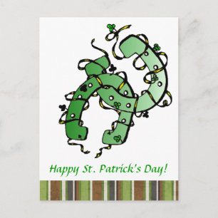 Hoefijzers van St. Patrick Shamrocks Briefkaart