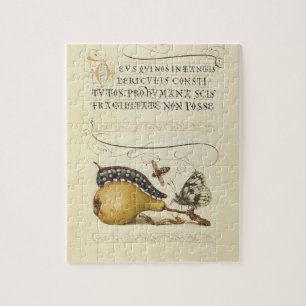 Hoefnagel Vintage Peer & Insecten 1500s Renaissanc Legpuzzel