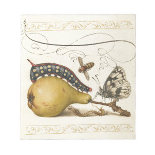 Hoefnagel Vintage Peer & Insecten 1500s Renaissanc Notitieblok