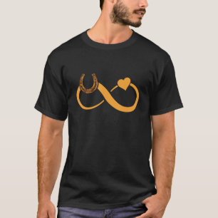 Hoefsmid Paardenhoef Oneindigheid Hart Snijden Paa T-shirt