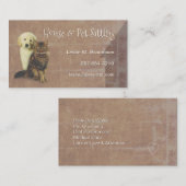 Hoek en huisdier visitekaartje (Voorkant / Achterkant)