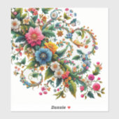 Hoek Floral Sticker (Vel)