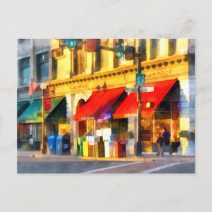 Hoek of centrum en Merchant Rutland VT Briefkaart