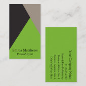 Hoek op kleur Modern Professional Visitekaartje (Voorkant / Achterkant)