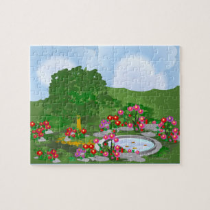 Hoek Tuin Kunstpuzzel Legpuzzel