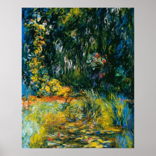 Hoek van de Nympheas Basin - Claude Monet Poster (Voorkant)
