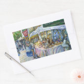 Hoek van het Boerderij van de Vliegende Varken en Rechthoekige Sticker (Envelop)