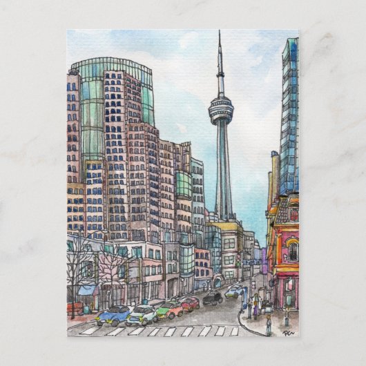 Hoek van King Street Briefkaart (Voorkant)