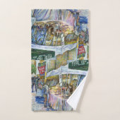 hoek vliegende varkens en wijn A bit Bad Handdoek (Handdoek)