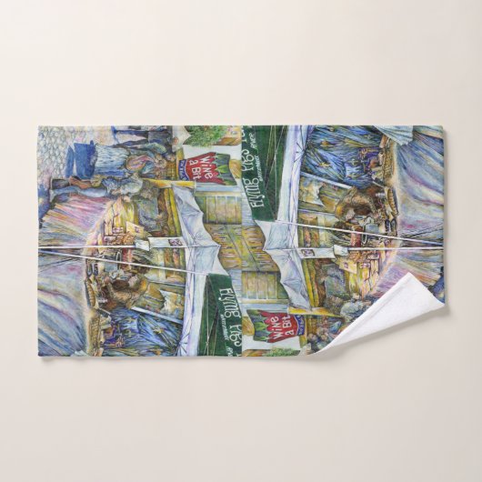hoek vliegende varkens en wijn A bit Bad Handdoek (Handdoek)