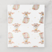 Hoekdieren Luchtballonvaartsfeest Baby shower (Binnenkant ongevouwen)