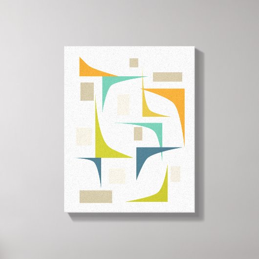 Hoeken Midden eeuw Modern Canvas Afdruk (Voorkant)