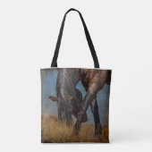Hoeken van de Canvas tas van paarden (Achterkant)