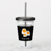 Hoekfamilie apen ontwerpen T-Shirt Bath Mat Acryl Drinkbeker (Voorkant)