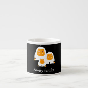 Hoekfamilie apen ontwerpen T-Shirt Bath Mat Espresso Kop