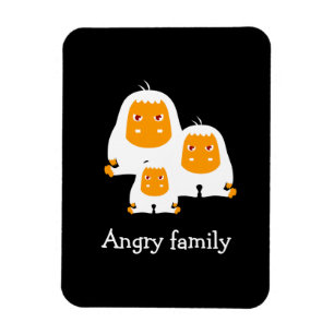 Hoekfamilie apen ontwerpen T-Shirt Bath Mat Magneet