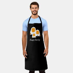 Hoekfamilie apen ontwerpen T-Shirt Bath Mat Schort