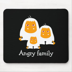 Hoekfamilie Monkeys design T-Shirt Muismat