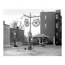 Hoekgasstation, 1925.  foto