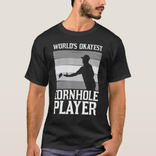 Hoekgat voor mannen en vrouwen in balspelspelers t-shirt