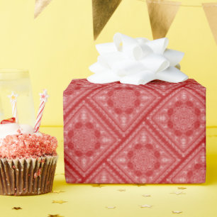 Hoekig rood bandana ontwerp cadeaupapier