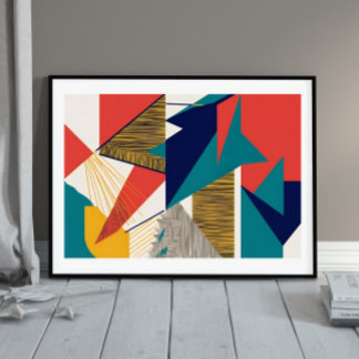 Hoekige Drift Poster