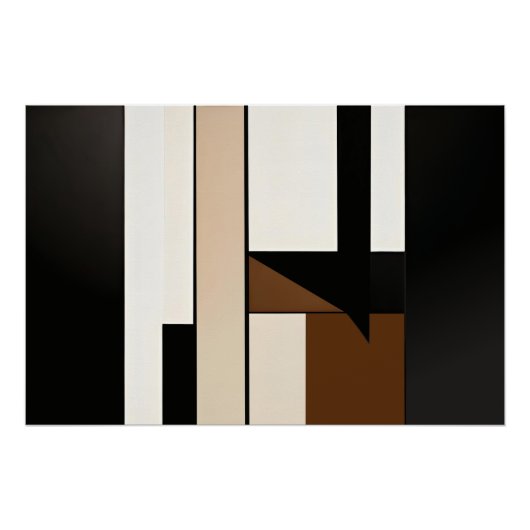 Hoekige harmonie glanzend perfect poster (Voorkant)