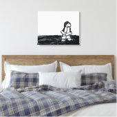 hoekkind canvas afdruk (Insitu (Slaapkamer))