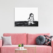 hoekkind canvas afdruk (Insitu (Woonkamer))
