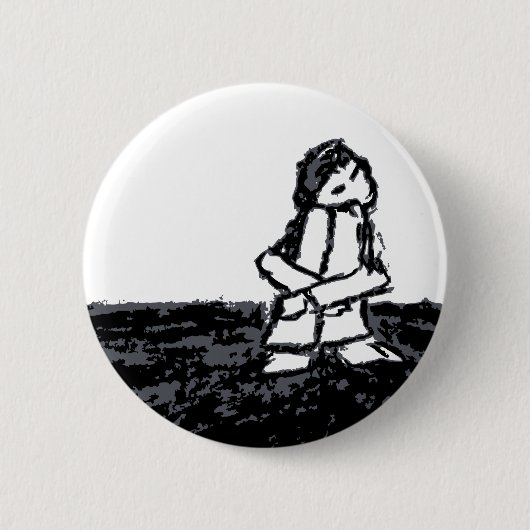 hoekkind ronde button 5,7 cm (Voorkant)