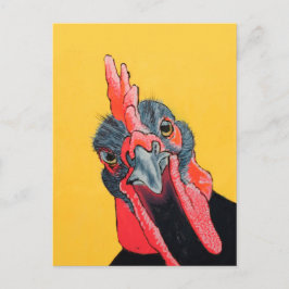 Hoekkip in geel briefkaart