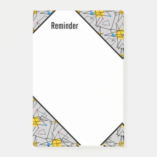 Hoekpatroon voor geometrische retroflectoren post-it® notes (Voorkant)