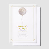 Hoera, het is mijn dag! verjaardagsfeestje vellum uitnodigingen (Offset)