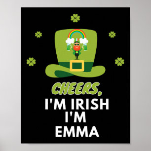 Hoera ik ben Iers ik ben Emma Poster