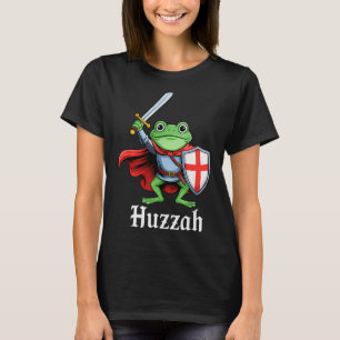 Hoera Kikker Ridder Grappig Zwaard Meme Citaat Mid T-shirt