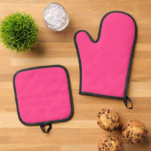 Hoera!  Roze Hittebescherming Ovenwant & Pannenlap Set (Top down)