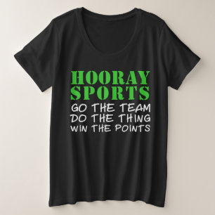 Hoera Sport Grote Maat T-shirt