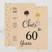 Hoera voor 60 Years Custom Kaart (Voorkant / Achterkant)