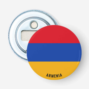 Hoera voor Armenië! Prachtig patriottisch Button Flesopener
