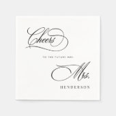 Hoera voor de toekomst Mrs Vrijgezellenfeest Brunc Servet (Voorkant)